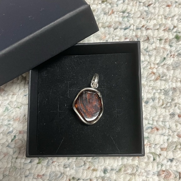 Sterling silver pendant. Unique stone. - Picture 6 of 8
